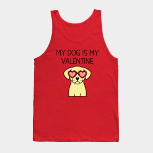 My Dog is My Valentine Tank Top